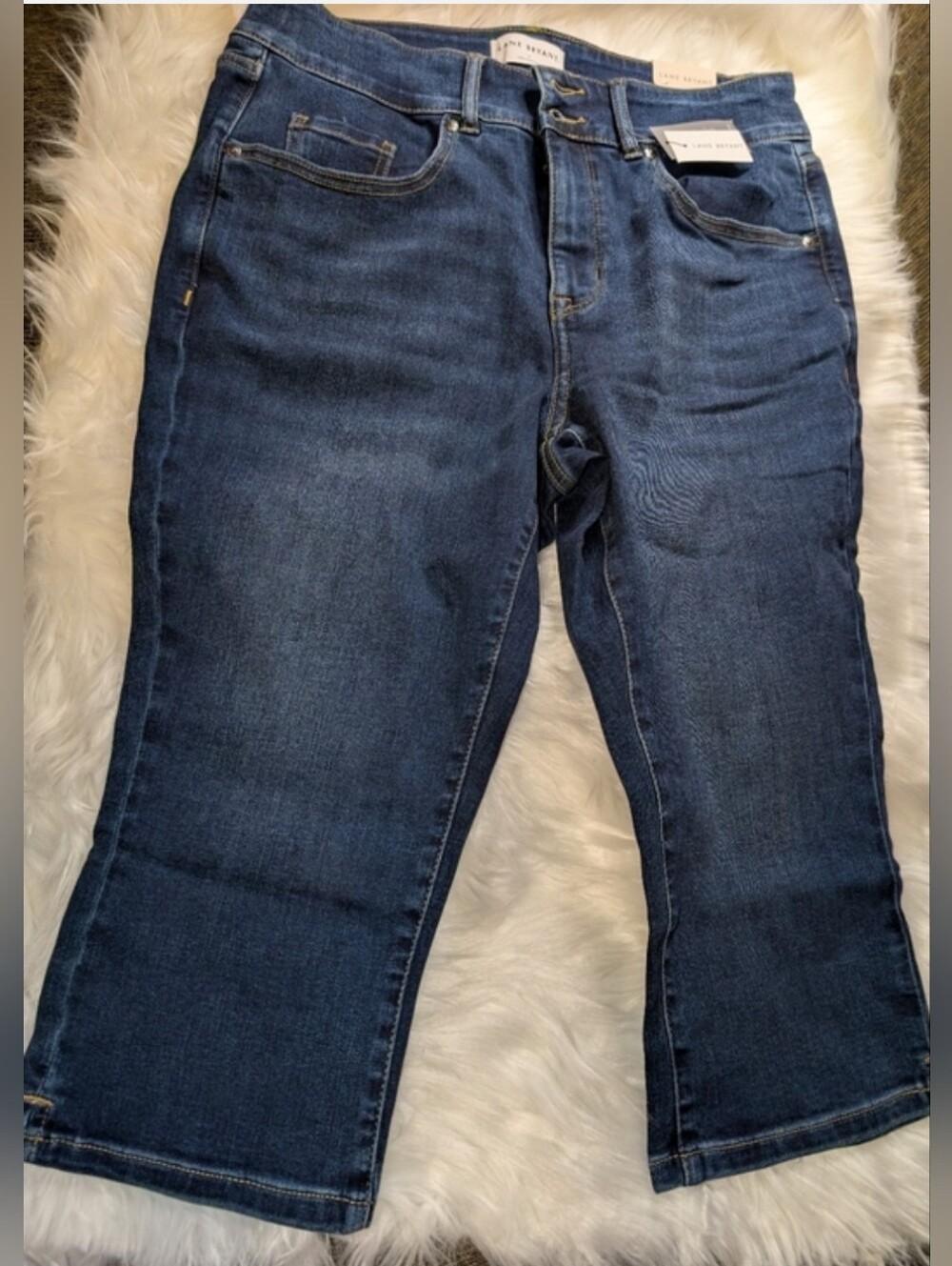Lane Bryant High-Rise Stretch Pedal Denim